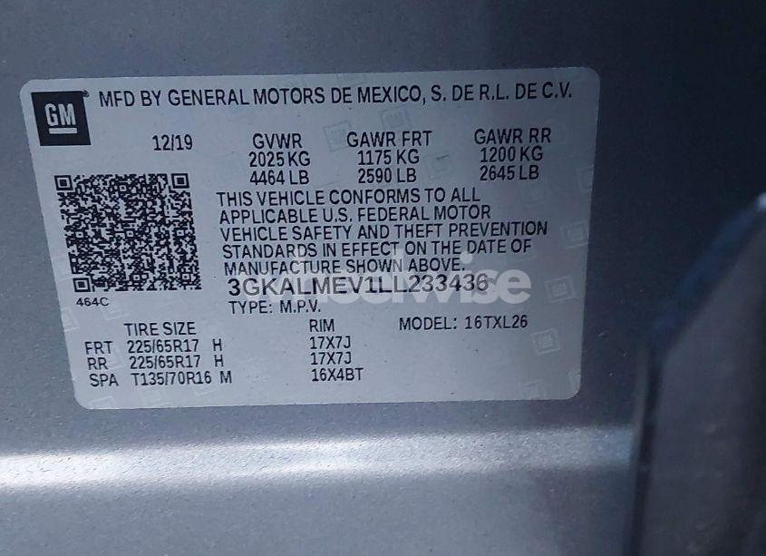 Photo 9 of 2020 Gmc Terrain FWD SLE (VIN 3GKALMEV1LL233436)