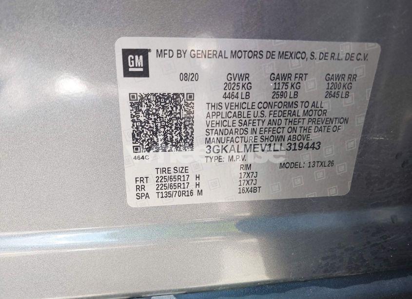 Photo 9 of 2020 Gmc Terrain FWD SLE (VIN 3GKALMEV1LL319443)