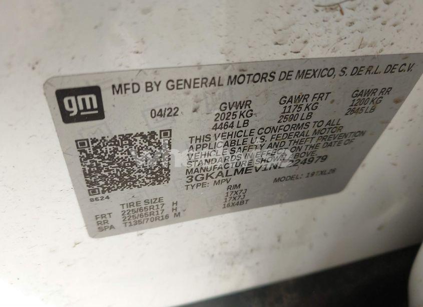 Photo 9 of 2022 Gmc Terrain FWD SLE (VIN 3GKALMEV1NL224979)