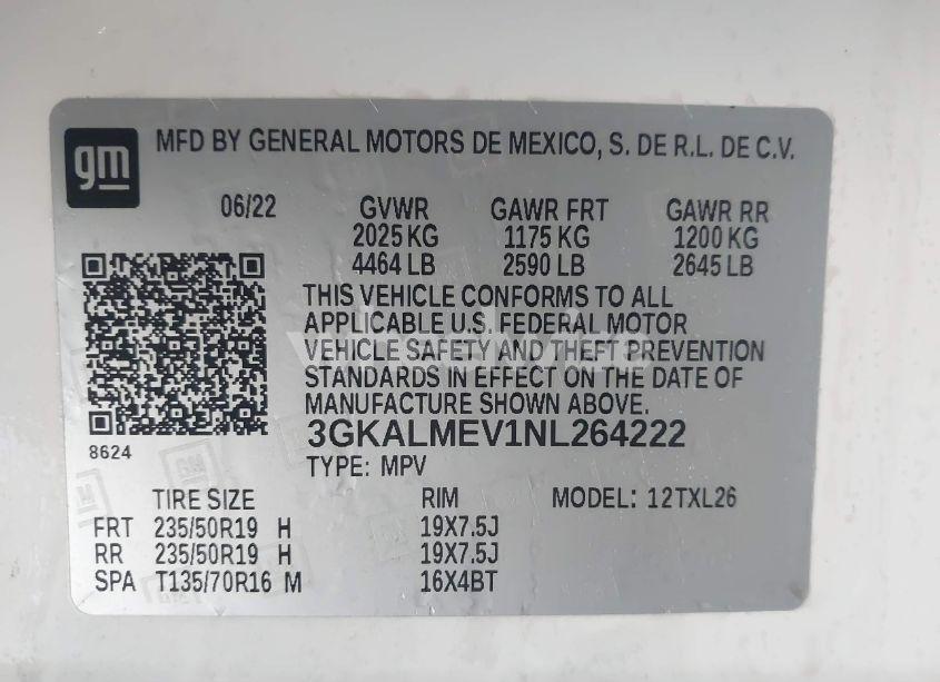 Photo 9 of 2022 Gmc Terrain FWD SLE (VIN 3GKALMEV1NL264222)