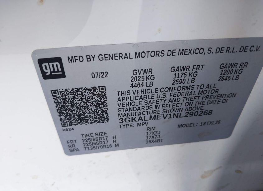 Photo 9 of 2022 Gmc Terrain FWD SLE (VIN 3GKALMEV1NL290268)