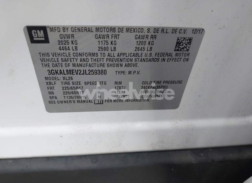 Photo 9 of 2018 Gmc Terrain SLE (VIN 3GKALMEV2JL259380)