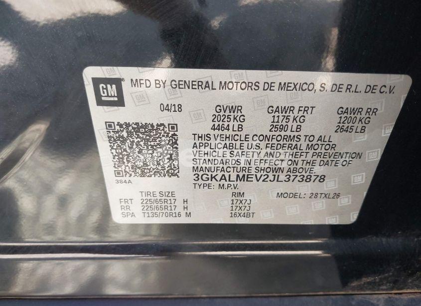 Photo 9 of 2018 Gmc Terrain SLE (VIN 3GKALMEV2JL373878)