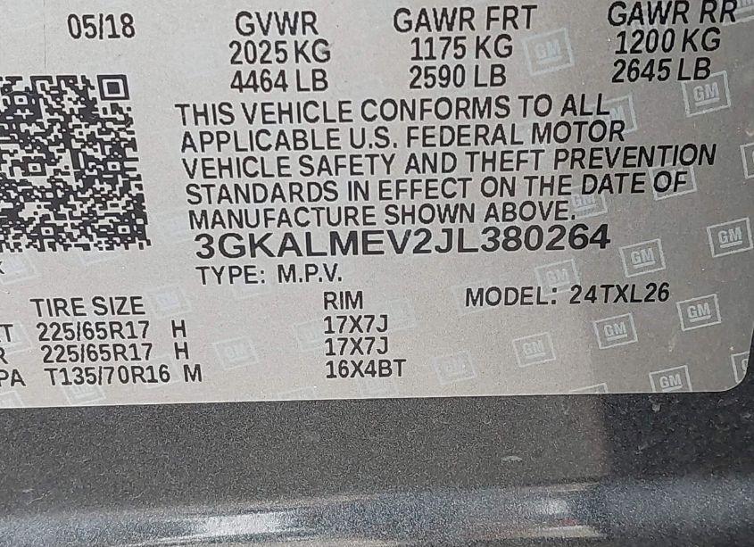 Photo 9 of 2018 Gmc Terrain SLE (VIN 3GKALMEV2JL380264)