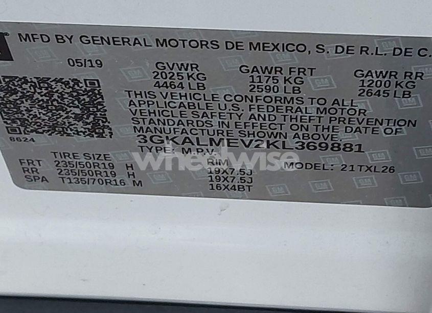 Photo 9 of 2019 Gmc Terrain SLE (VIN 3GKALMEV2KL369881)