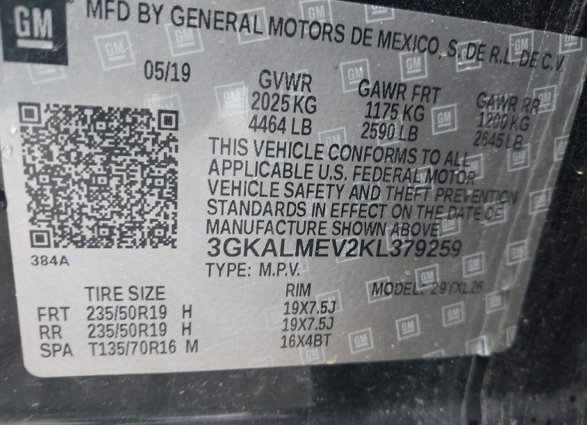 Photo 9 of 2019 Gmc Terrain SLE (VIN 3GKALMEV2KL379259)