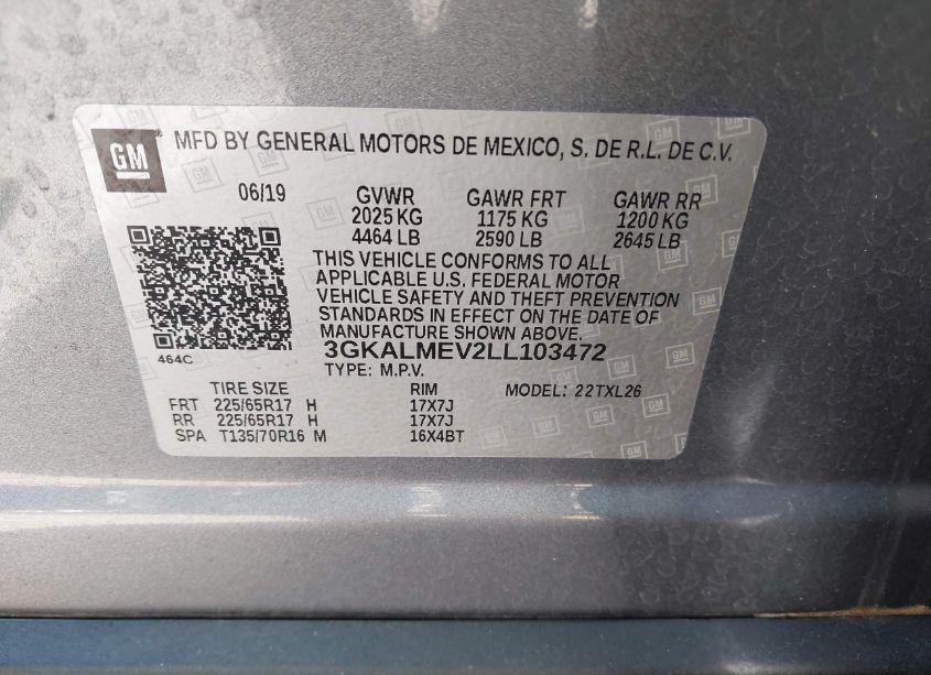 Photo 9 of 2020 Gmc Terrain FWD SLE (VIN 3GKALMEV2LL103472)