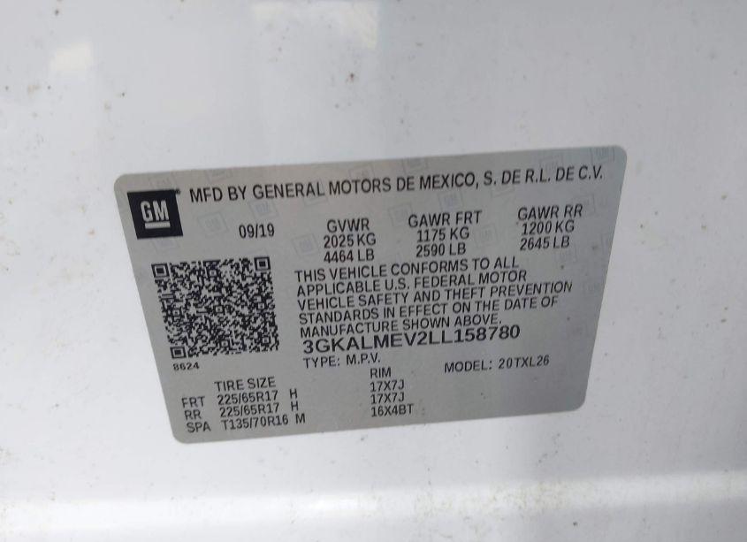 Photo 9 of 2020 Gmc Terrain FWD SLE (VIN 3GKALMEV2LL158780)