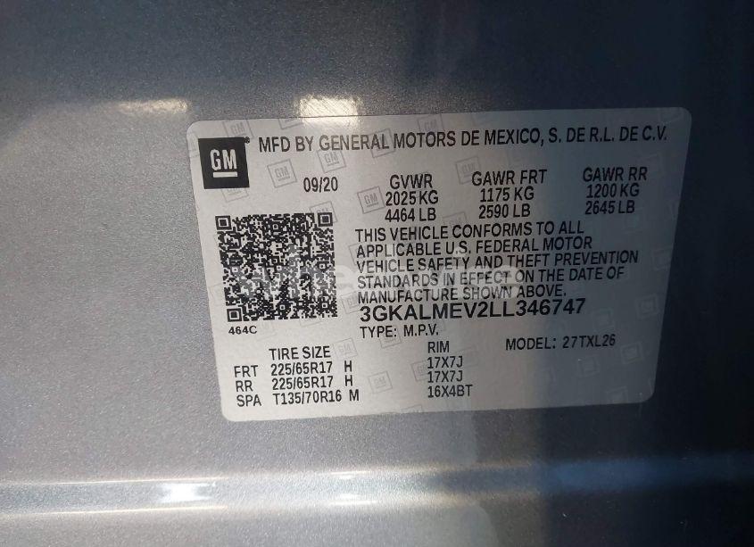 Photo 9 of 2020 Gmc Terrain FWD SLE (VIN 3GKALMEV2LL346747)