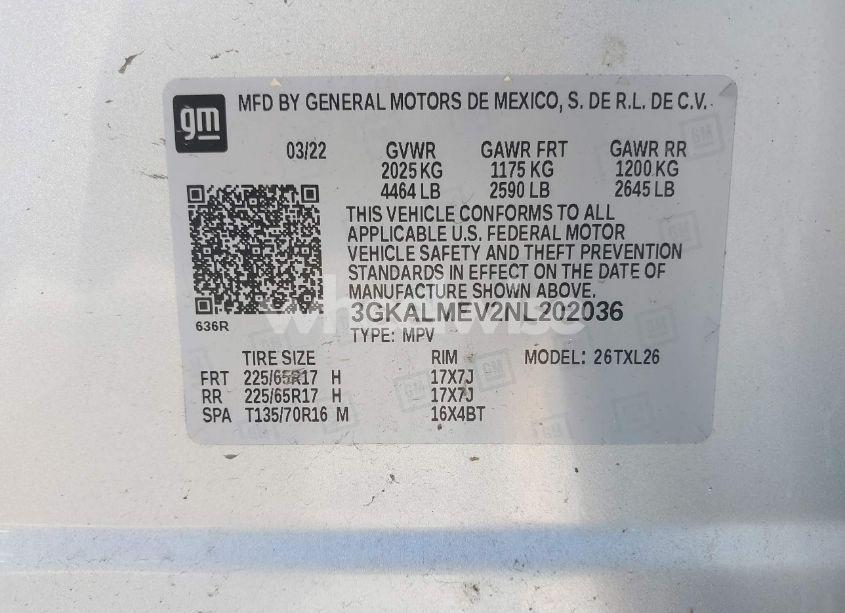 Photo 9 of 2022 Gmc Terrain FWD SLE (VIN 3GKALMEV2NL202036)