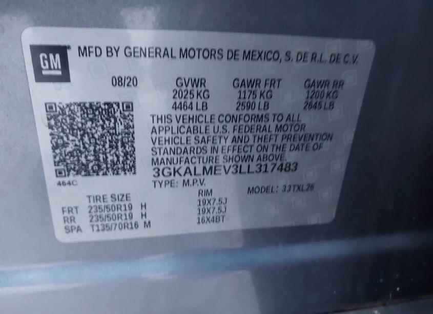 Photo 9 of 2020 Gmc Terrain FWD SLE (VIN 3GKALMEV3LL317483)
