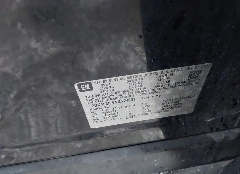 Photo 9 of 2018 Gmc Terrain SLE (VIN 3GKALMEV4JL224601)