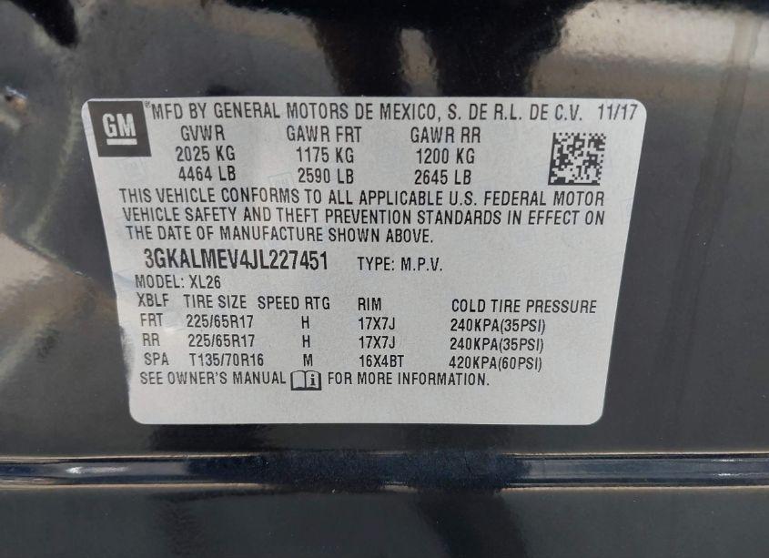 Photo 9 of 2018 Gmc Terrain SLE (VIN 3GKALMEV4JL227451)