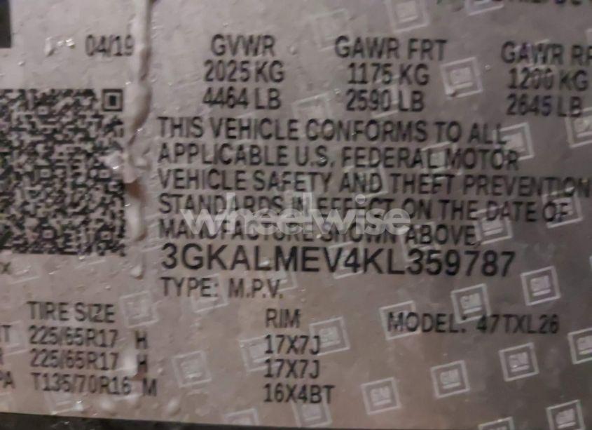 Photo 9 of 2019 Gmc Terrain SLE (VIN 3GKALMEV4KL359787)