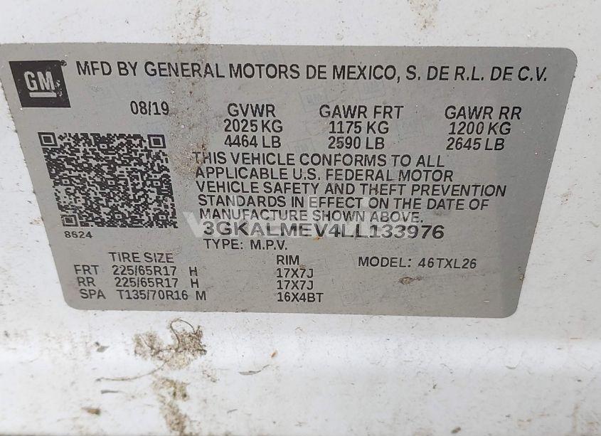 Photo 9 of 2020 Gmc Terrain FWD SLE (VIN 3GKALMEV4LL133976)