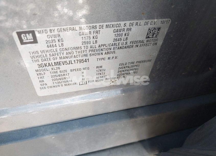 Photo 9 of 2018 Gmc Terrain SLE (VIN 3GKALMEV5JL179541)