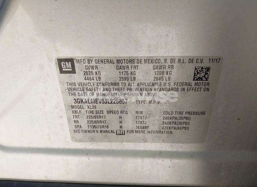 Photo 9 of 2018 Gmc Terrain SLE (VIN 3GKALMEV5JL226857)