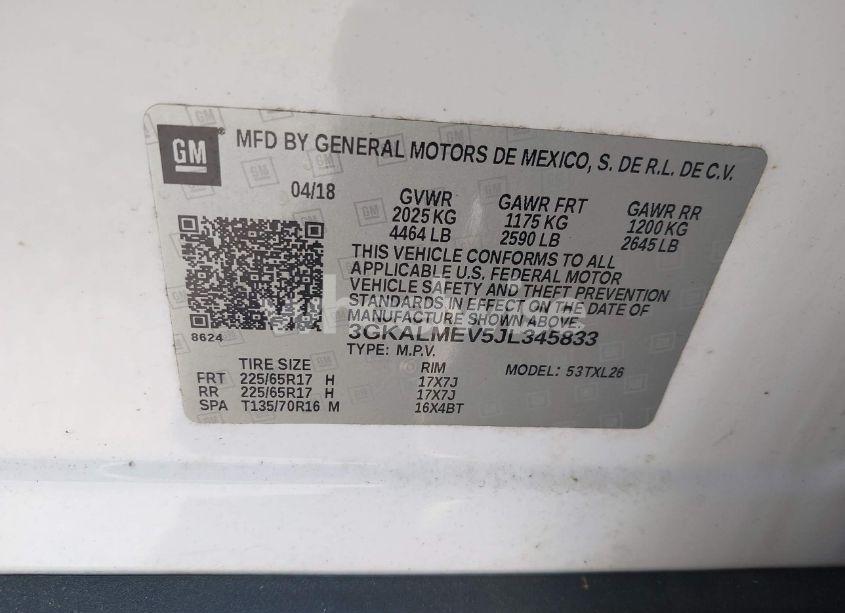 Photo 9 of 2018 Gmc Terrain SLE (VIN 3GKALMEV5JL345833)