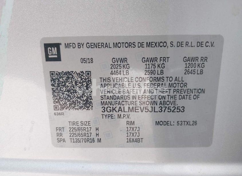 Photo 9 of 2018 Gmc Terrain SLE (VIN 3GKALMEV5JL375253)
