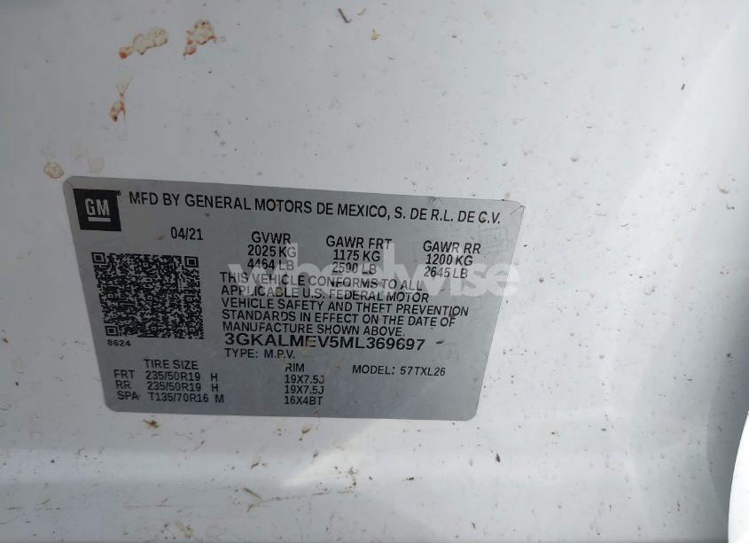 Photo 9 of 2021 Gmc Terrain FWD SLE (VIN 3GKALMEV5ML369697)