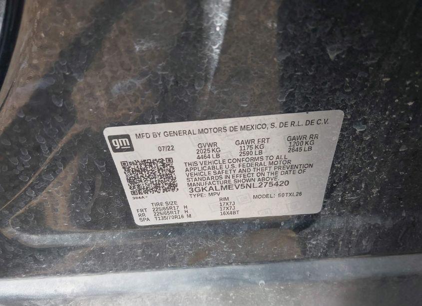 Photo 9 of 2022 Gmc Terrain FWD SLE (VIN 3GKALMEV5NL275420)