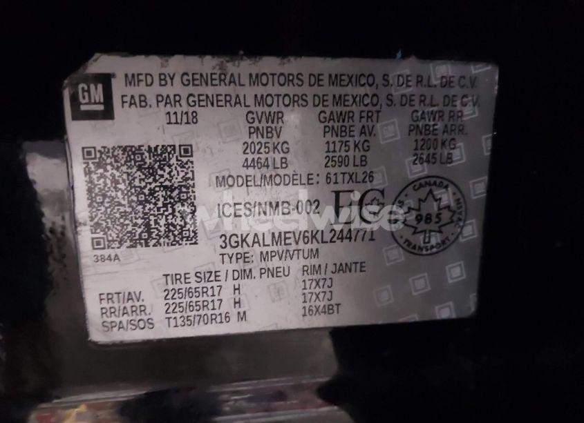 Photo 9 of 2019 Gmc Terrain SLE (VIN 3GKALMEV6KL244771)