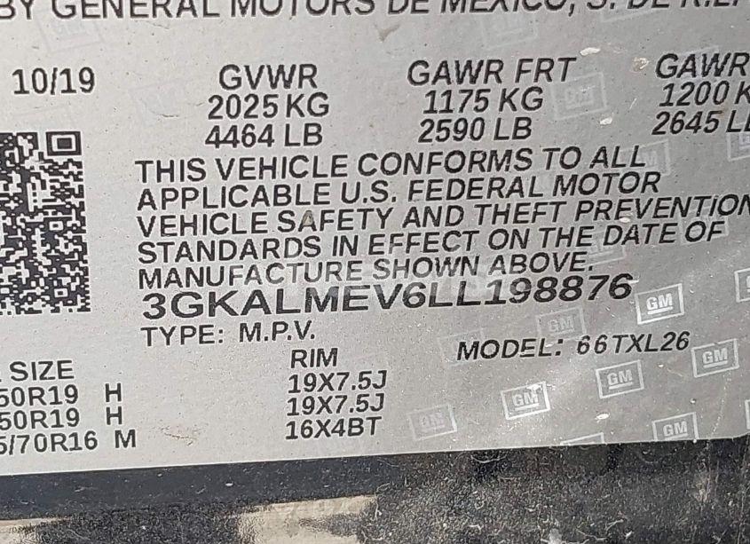 Photo 9 of 2020 Gmc Terrain FWD SLE (VIN 3GKALMEV6LL198876)