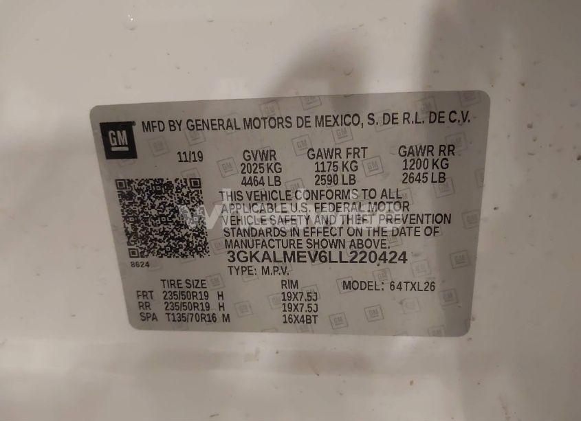 Photo 9 of 2020 Gmc Terrain FWD SLE (VIN 3GKALMEV6LL220424)