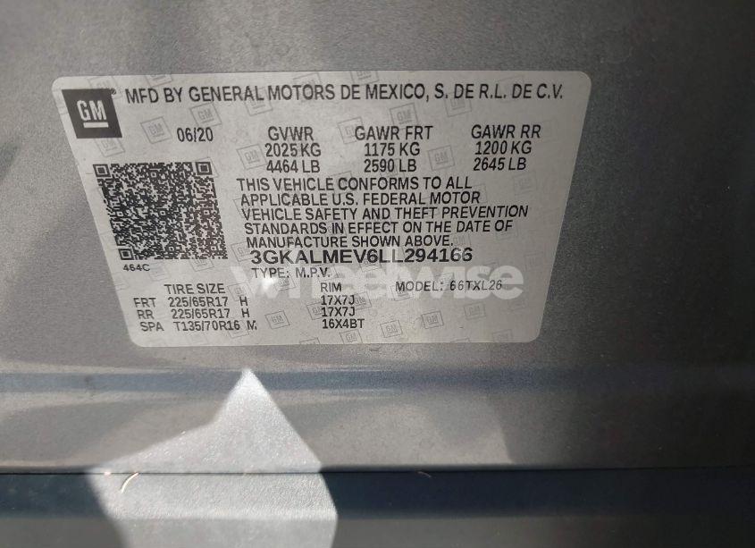 Photo 9 of 2020 Gmc Terrain FWD SLE (VIN 3GKALMEV6LL294166)