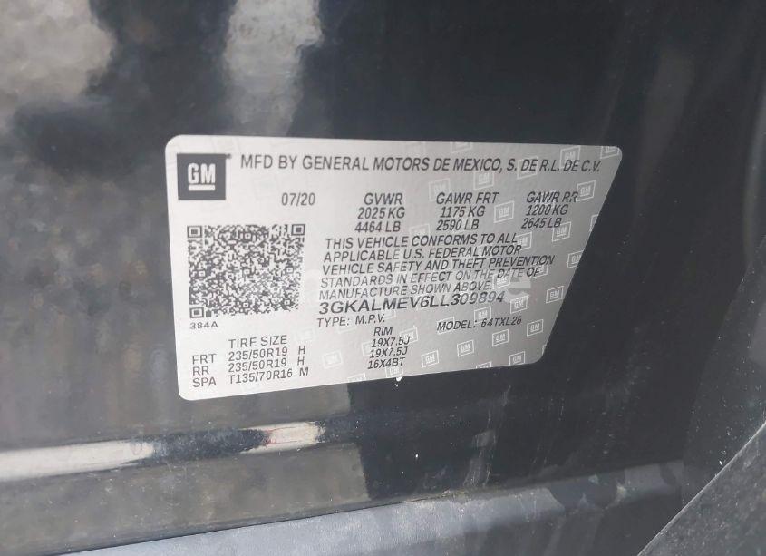 Photo 9 of 2020 Gmc Terrain FWD SLE (VIN 3GKALMEV6LL309894)