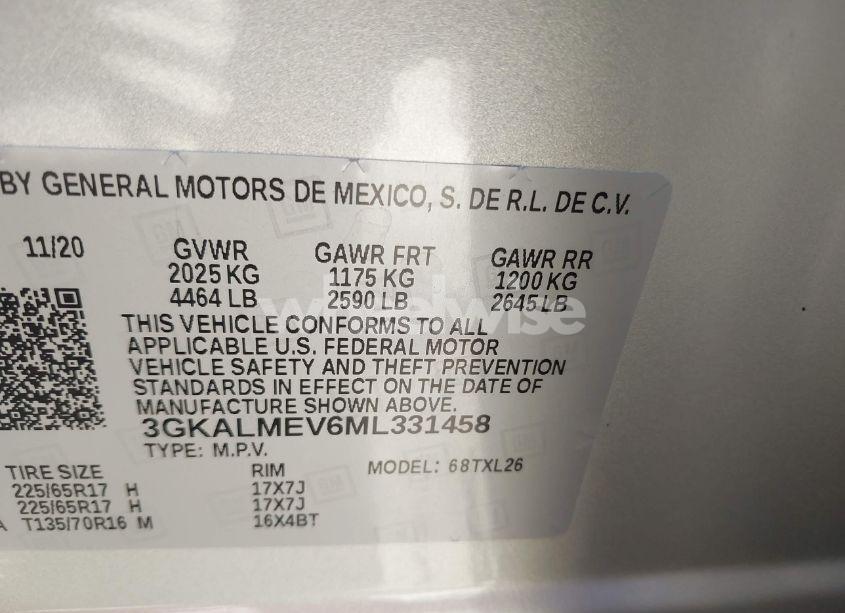 Photo 9 of 2021 Gmc Terrain FWD SLE (VIN 3GKALMEV6ML331458)