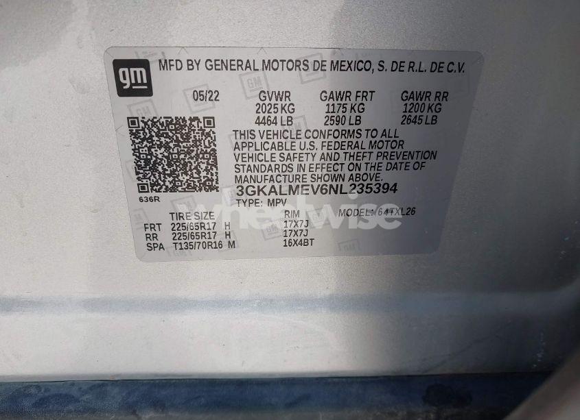 Photo 9 of 2022 Gmc Terrain FWD SLE (VIN 3GKALMEV6NL235394)