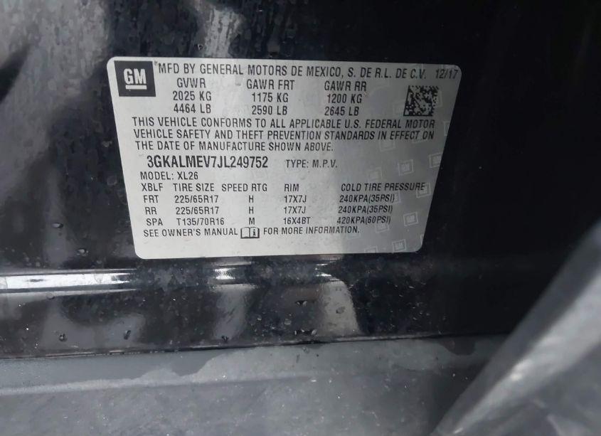 Photo 9 of 2018 Gmc Terrain SLE (VIN 3GKALMEV7JL249752)