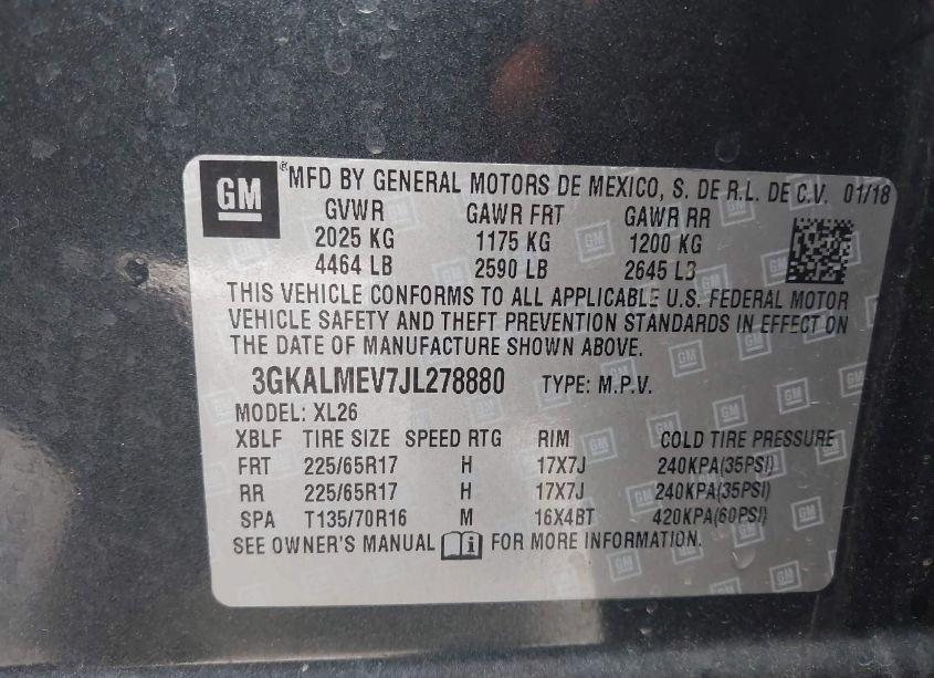 Photo 9 of 2018 Gmc Terrain SLE (VIN 3GKALMEV7JL278880)