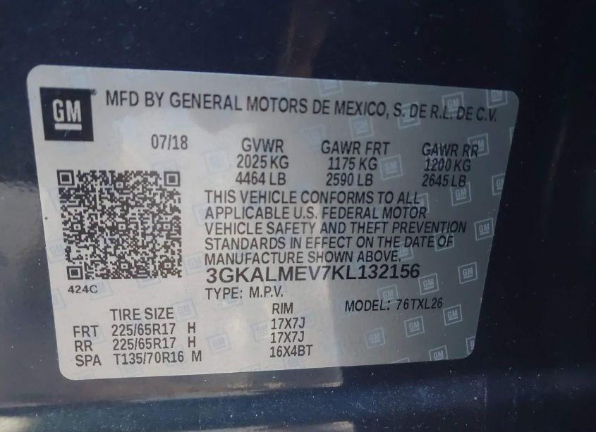 Photo 9 of 2019 Gmc Terrain SLE (VIN 3GKALMEV7KL132156)