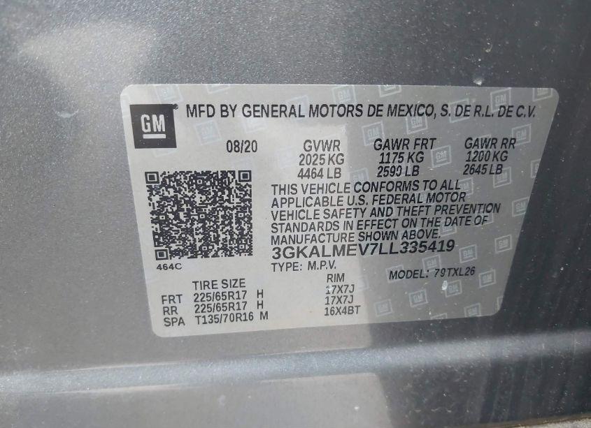 Photo 9 of 2020 Gmc Terrain FWD SLE (VIN 3GKALMEV7LL335419)
