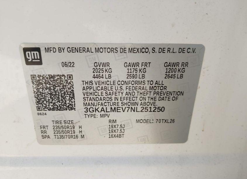 Photo 9 of 2022 Gmc Terrain FWD SLE (VIN 3GKALMEV7NL251250)