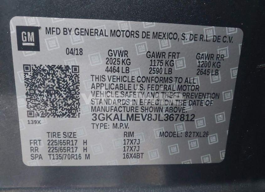 Photo 9 of 2018 Gmc Terrain SLE (VIN 3GKALMEV8JL367812)