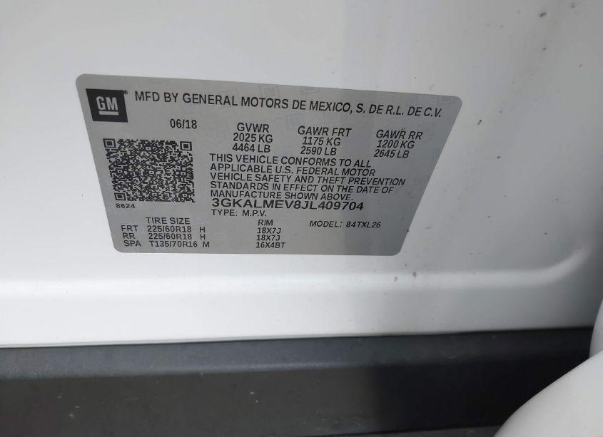 Photo 9 of 2018 Gmc Terrain SLE (VIN 3GKALMEV8JL409704)