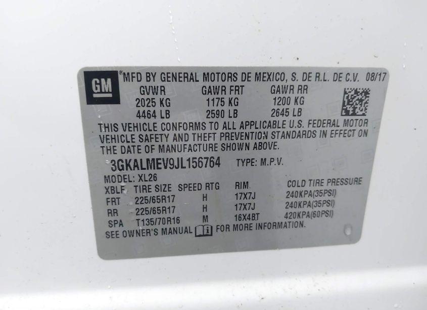 Photo 9 of 2018 Gmc Terrain SLE (VIN 3GKALMEV9JL156764)