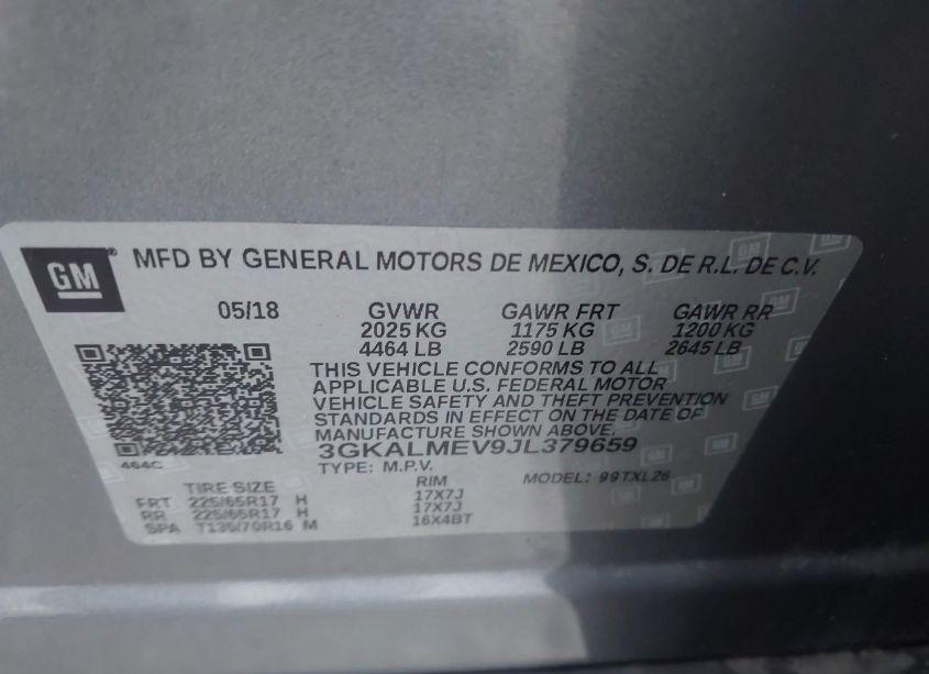 Photo 9 of 2018 Gmc Terrain SLE (VIN 3GKALMEV9JL379659)