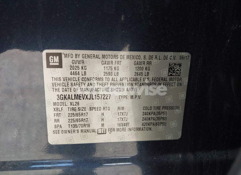 Photo 9 of 2018 Gmc Terrain SLE (VIN 3GKALMEVXJL157227)