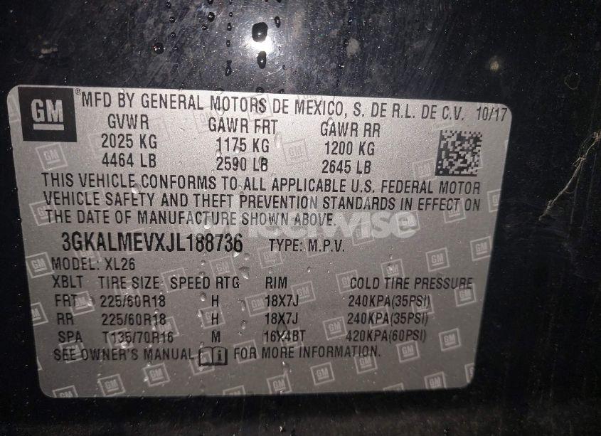 Photo 9 of 2018 Gmc Terrain SLE (VIN 3GKALMEVXJL188736)