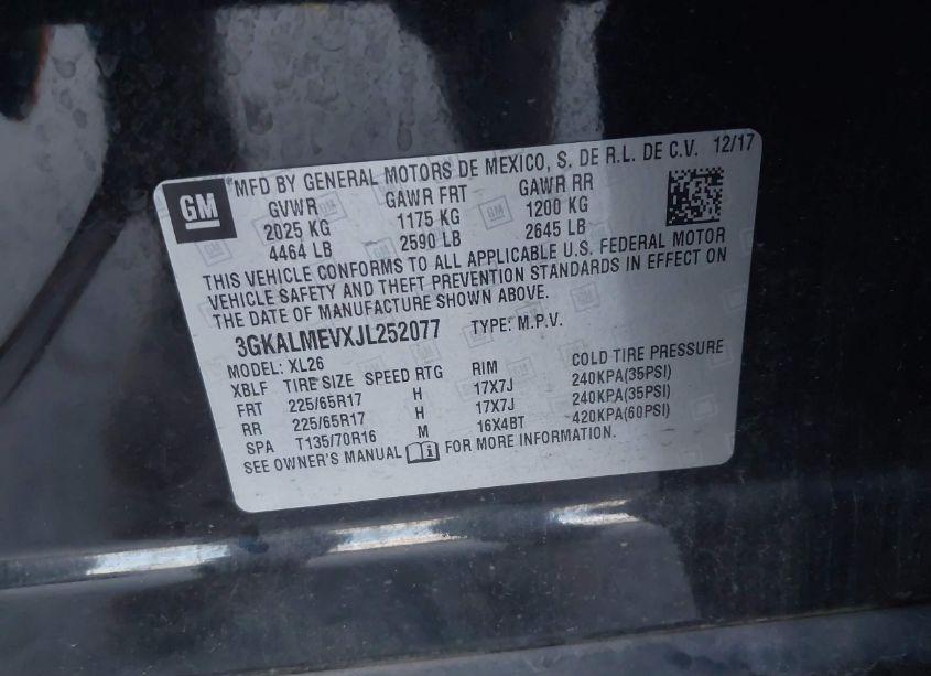 Photo 9 of 2018 Gmc Terrain SLE (VIN 3GKALMEVXJL252077)