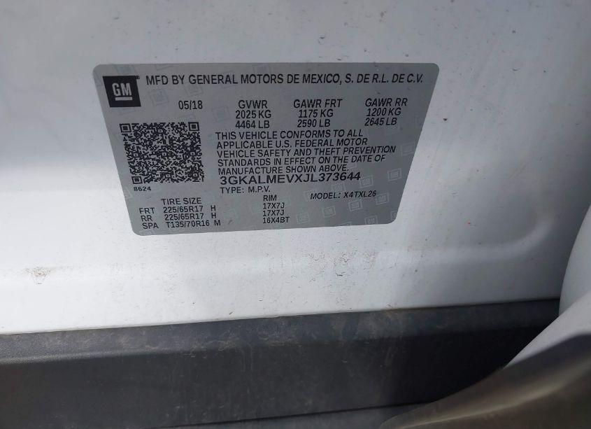 Photo 9 of 2018 Gmc Terrain SLE (VIN 3GKALMEVXJL373644)