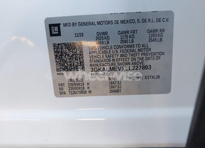 Photo 9 of 2020 Gmc Terrain FWD SLE (VIN 3GKALMEVXLL227893)