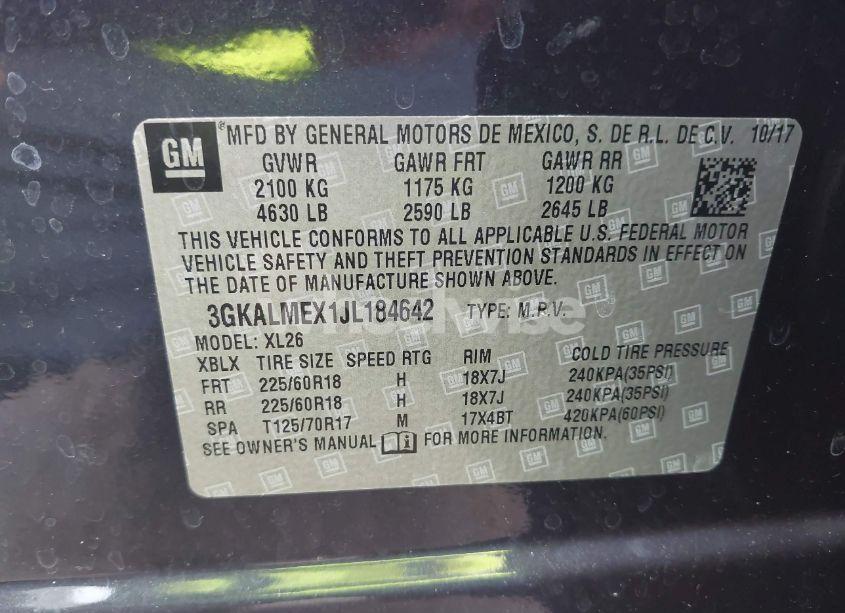 Photo 9 of 2018 Gmc Terrain SLE (VIN 3GKALMEX1JL184642)