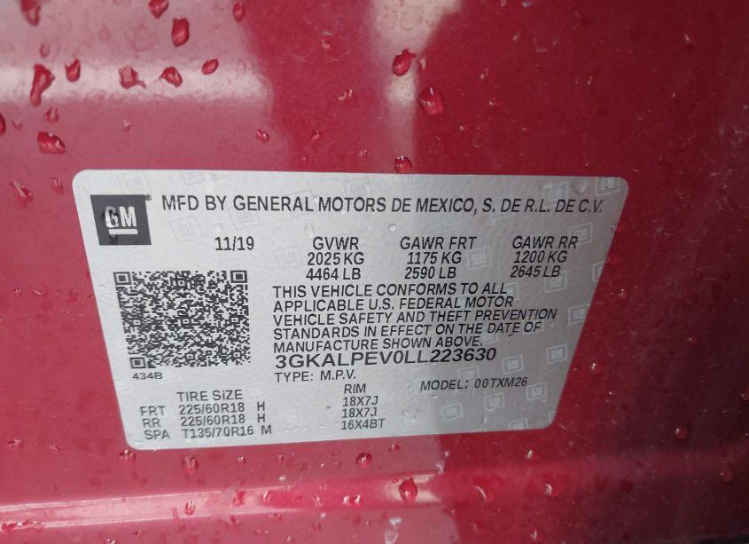 Photo 9 of 2020 Gmc Terrain FWD SLT (VIN 3GKALPEV0LL223630)