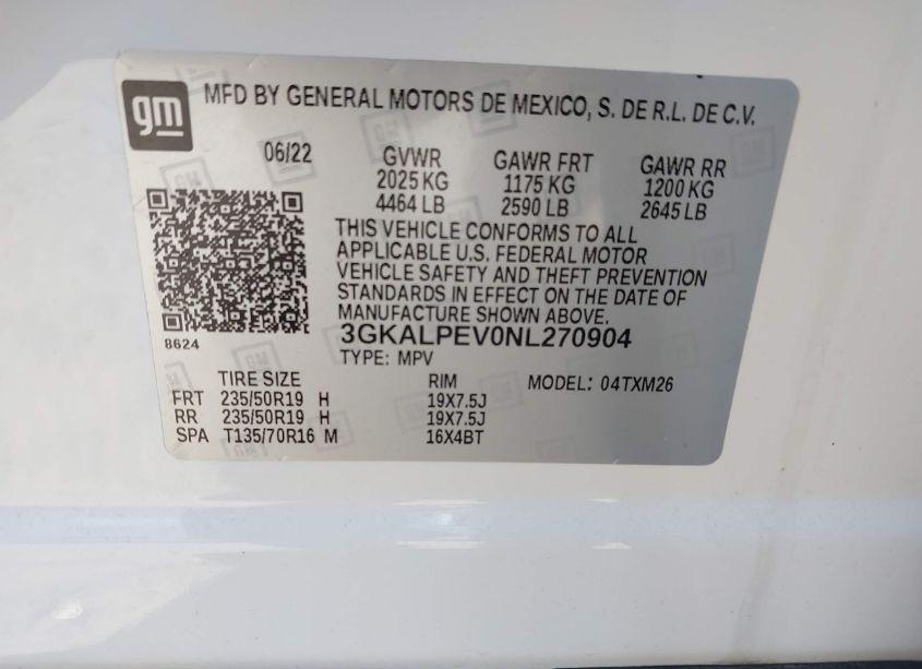 Photo 9 of 2022 Gmc Terrain FWD SLT (VIN 3GKALPEV0NL270904)