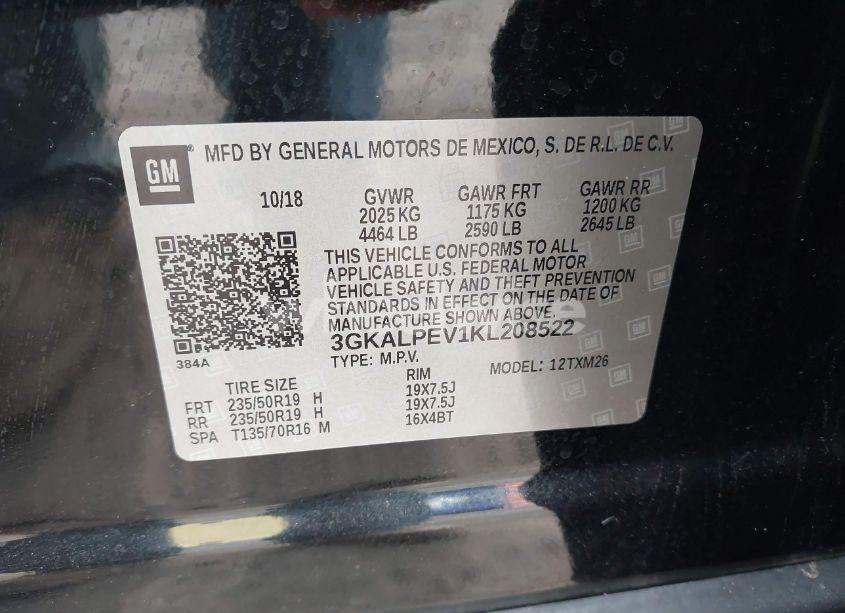 Photo 9 of 2019 Gmc Terrain SLT (VIN 3GKALPEV1KL208522)